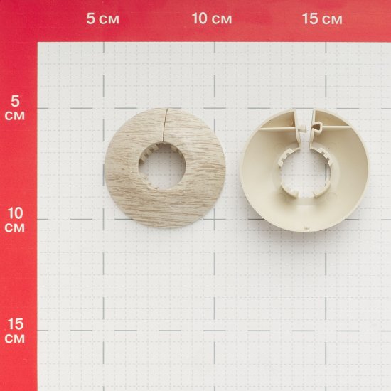 Обвод для труб ПВХ декоративный 22 мм королевский белый (2 шт.)