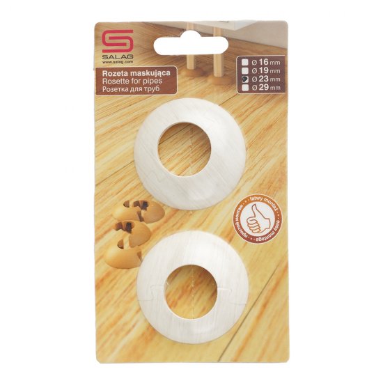 Обвод для труб ПВХ декоративный Salag Lima 23 мм клен патина (2 шт.)