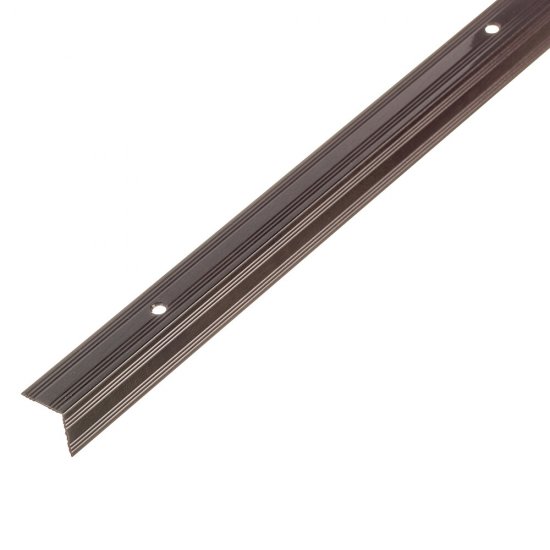 Порог алюминиевый угловой наружный 19х19х1800 мм венге