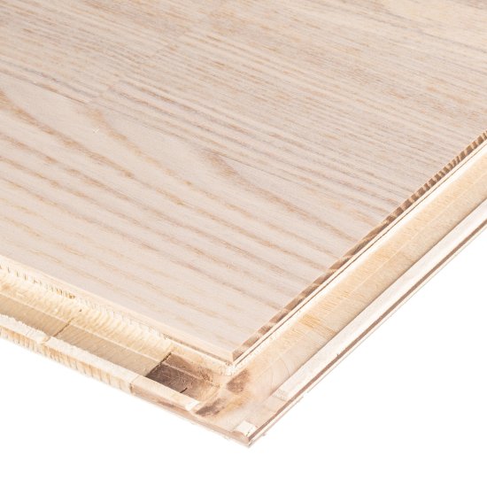 Паркетная доска Polarwood ASH ясень фанк белый матовый 1,678 кв.м 14 мм трехполосная