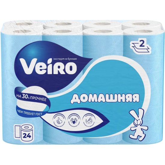 Ролевая бумага туалетная VEIRO Домашняя