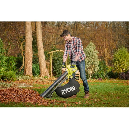 Бесщеточный садовый пылесос-воздуходувка Ryobi ONE+ 18В RY18BVXA-150