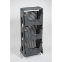 Напольная трехярусная этажерка Violet Лофт