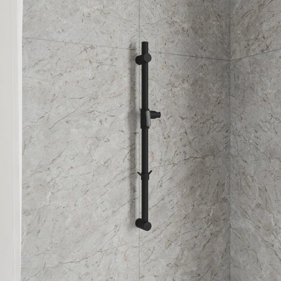 Штанга для душа Milardo Ideal Spa 700 мм без мыльницы металл черный (ILS70B0M17)