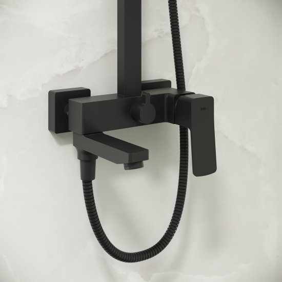 Душевая система Iddis Brent BREBL3Fi06 со смесителем 1 режим цвет черный