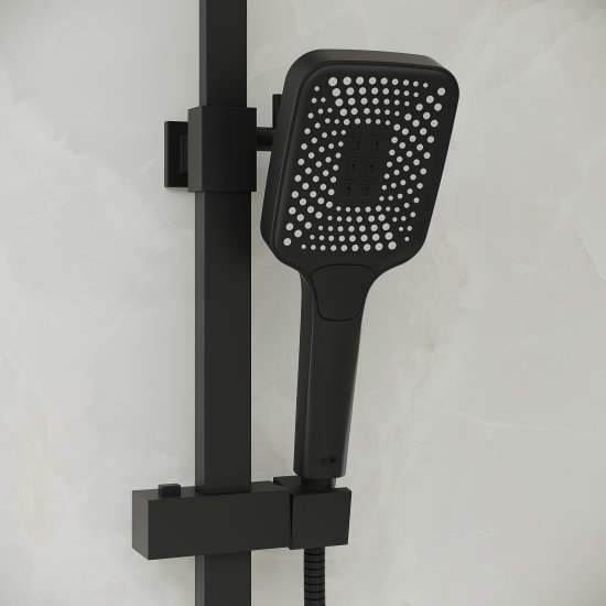 Душевая система Iddis Brent BREBL3Fi06 со смесителем 1 режим цвет черный
