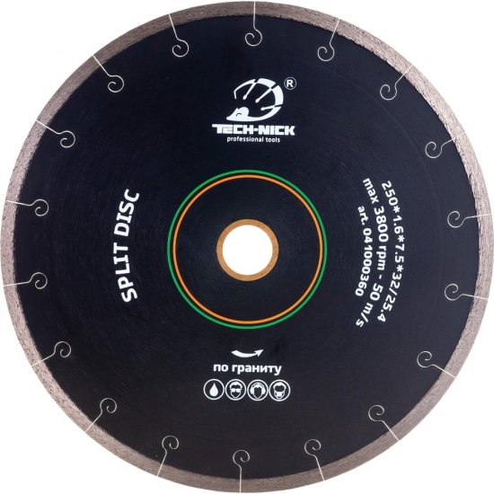 Сплошной диск алмазный по граниту TECH-NICK SPLIT DISC