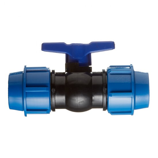 Кран шаровой ПНД компрессионный 32х32 мм