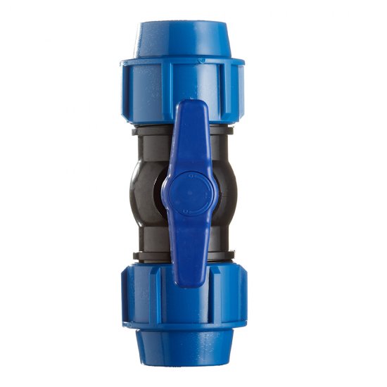 Кран шаровой ПНД компрессионный 32х32 мм