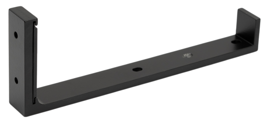 Держатель Orbis Квадро для второй штанги алюминий цвет черный 18 см