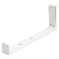 Держатель Orbis Квадро для второй штанги алюминий цвет белый 18 см