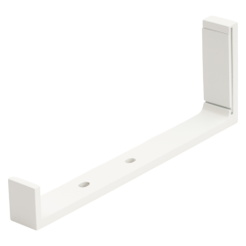 Держатель Orbis Квадро для второй штанги алюминий цвет белый 18 см