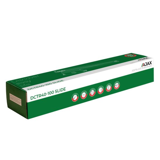 Доводчик дверной Ajax DCTR40-100 Slide 100 кг алюминий цвет белый