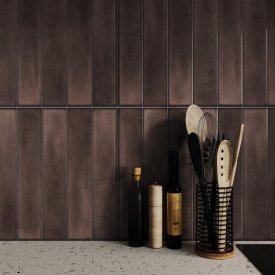 Плитка настенная Cersanit Cascada 29.8x59.8 см 1.45 м² глянцевая цвет коричневый