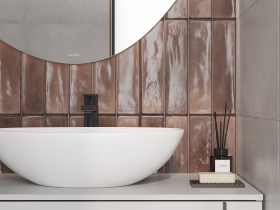 Плитка настенная Cersanit Cascada 29.8x59.8 см 1.45 м² глянцевая цвет коричневый