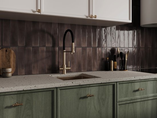 Плитка настенная Cersanit Cascada 29.8x59.8 см 1.45 м² глянцевая цвет коричневый