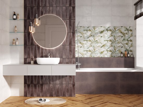 Плитка настенная Cersanit Cascada 29.8x59.8 см 1.45 м² матовая цвет светло-серый