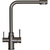 Смеситель для кухни MIXLINE 35k MLSS-0320BL подкл.к фильтру, черный графит
