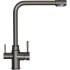 Смеситель для кухни MIXLINE 35k MLSS-0320BL подкл.к фильтру, черный графит