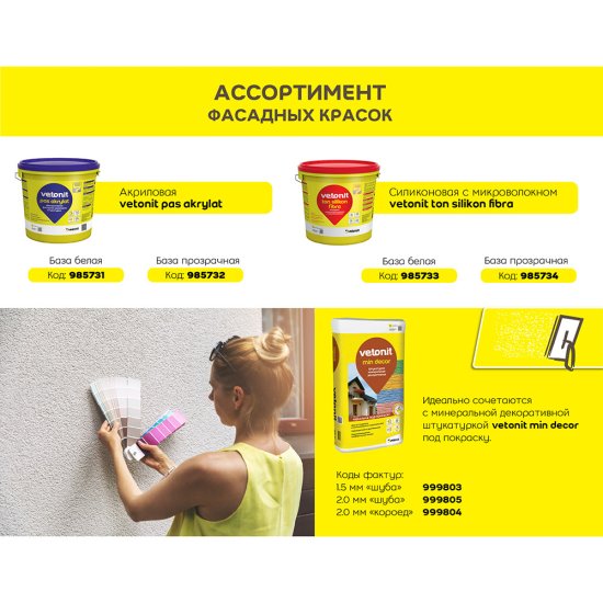 Штукатурка декоративная Vetonit Weber.Min Шуба 2 мм 25 кг