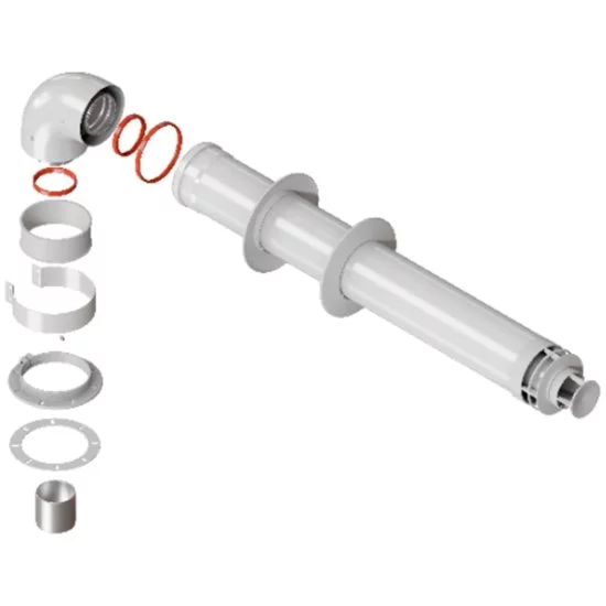 Комплект дымохода Rommer стандарт универсальный 60/100 - 900мм RCA-6010-250900