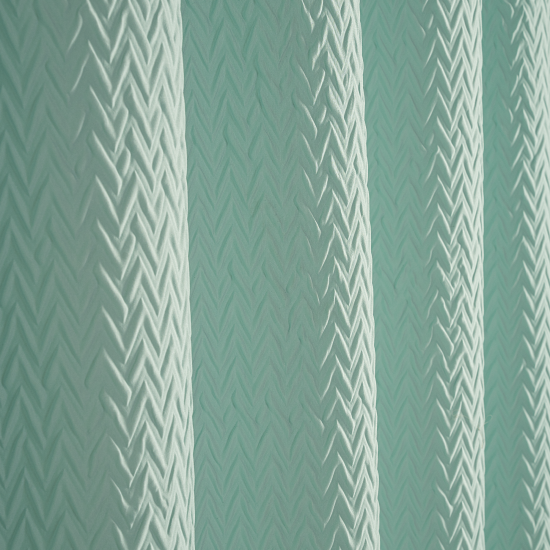 Штора для ванной Swensa Istra 180x180 см полиэстер цвет бирюзовый