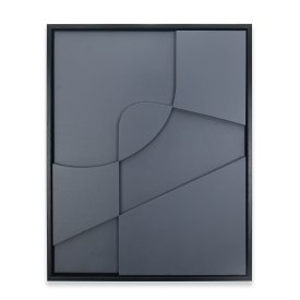 Декоративное панно Геометрия полистирол черный 40x50 см