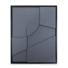 Декоративное панно Геометрия полистирол черный 40x50 см