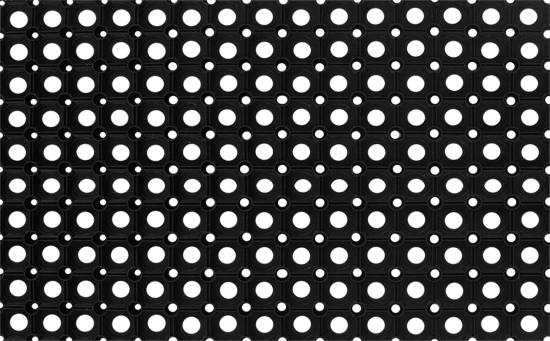 Коврик грязезащитный каучук 40x60 см цвет черный