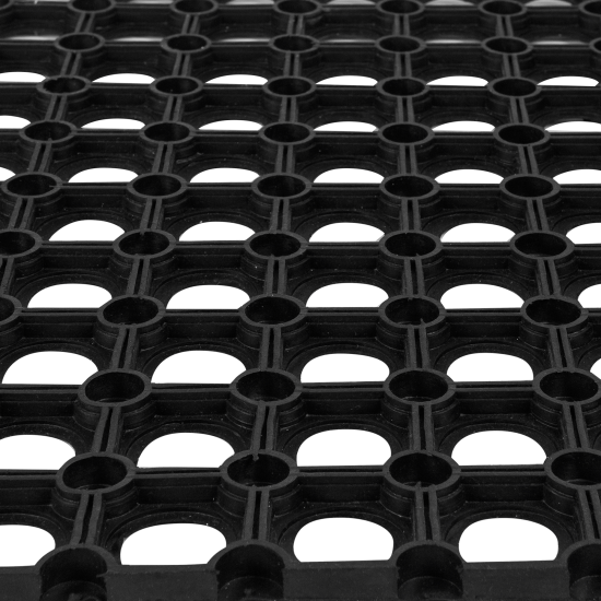 Коврик грязезащитный каучук 40x60 см цвет черный