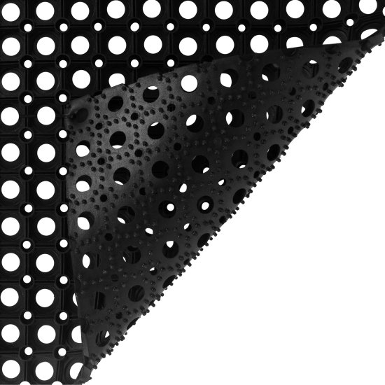 Коврик грязезащитный каучук 40x60 см цвет черный