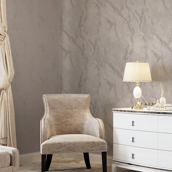 Обои флизелиновые Palitra Home Marmalitta темно-бежевые 1.06 м HC72393-28