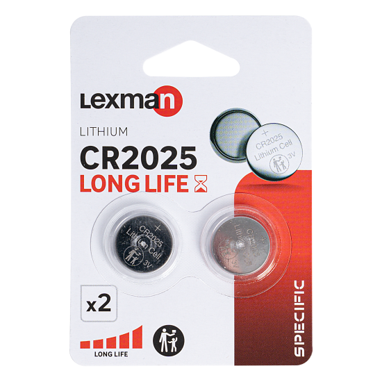 Батарейка литиевая Lexman CR2025 2 шт.