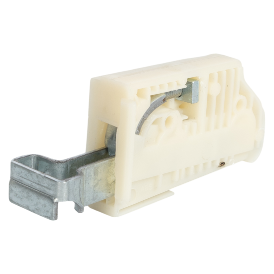 Навес на шину левый и правый 39x16x100 мм сталь/пластик цвет белый 2 шт.