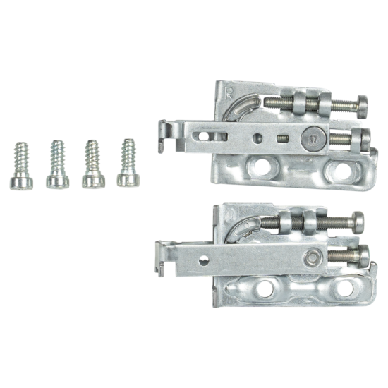 Навес на винтах 40x18x80 мм сталь цвет серый 2 шт.