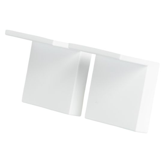 Навес мебельный 45x50 мм сталь/пластик цвет белый 2 шт.