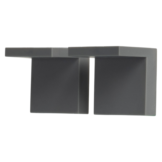 Навес мебельный 45x34x50 мм сталь/пластик цвет графит 2 шт.