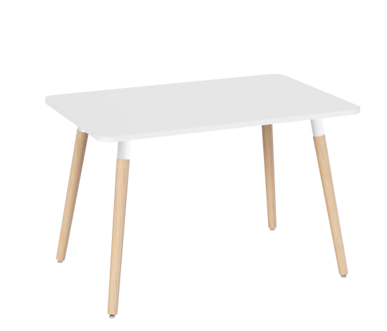 Стол обеденный Сенатор Т1 116x76x76 см прямоугольник дерево цвет светлое дерево/белый