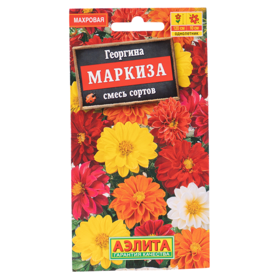 Семена цветов Аэлита георгина Маркиза 10 шт.