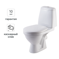 Унитаз-компакт Rosa Сенатор двойной смыв цвет белый