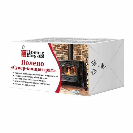 Средство для чистки дымохода Печные штучки Полено супер-концентрат 0.47 кг