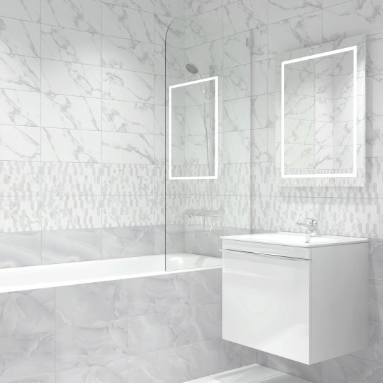 Плитка настенная KREAFORTA Mersey Onyx 20x40 см 1.2 м² матовый цвет серый