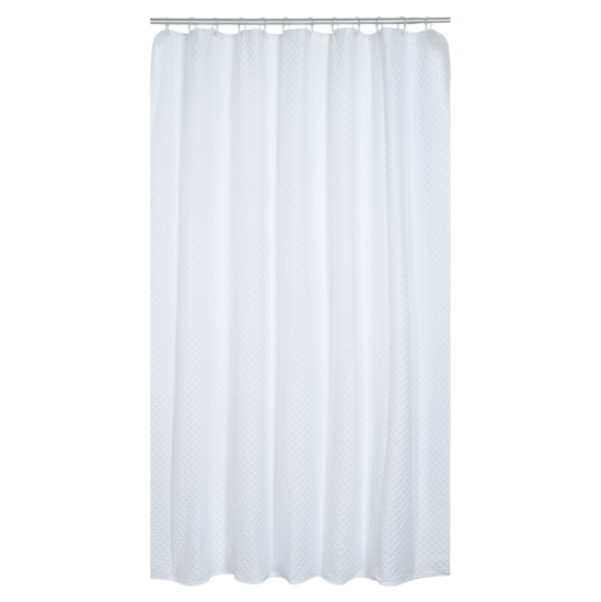 Штора для ванной Swensa Sculip SWC-95-59-WHT 200x180 см полиэстер цвет белый
