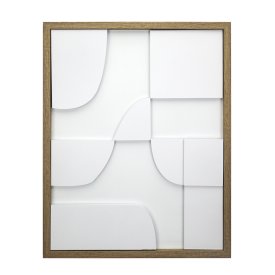 Декоративное панно Геометрия полистирол белый 40x50 см