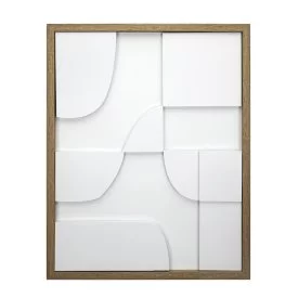Декоративное панно Геометрия полистирол белый 40x50 см