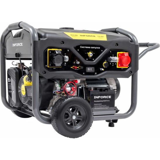Бензиновый трехфазный генератор Inforce GL 8500E-3D