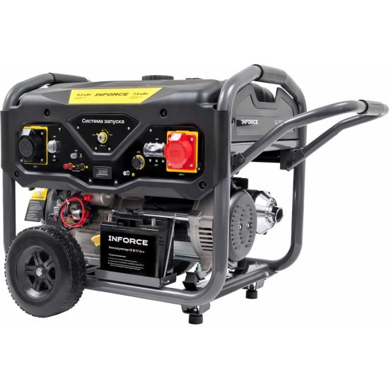 Бензиновый трехфазный генератор Inforce GL 8500E-3D