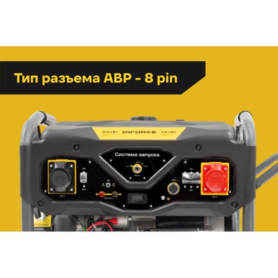 Бензиновый трехфазный генератор Inforce GL 8500E-3D