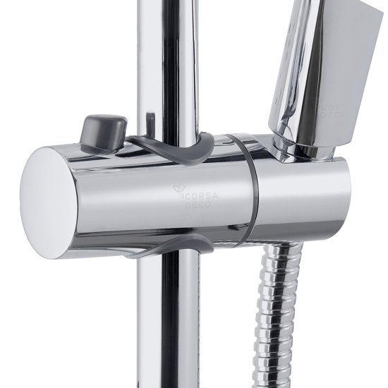 Душевой комплект Corsa Deco CX со шлангом со стойкой хром (SSETCX125S)
