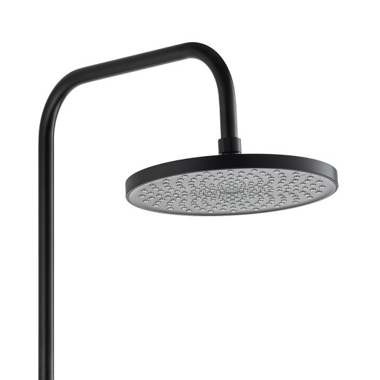 Душевой комплект Corsa Deco CX с верхним душем с лейкой черный (SSCX230SB)